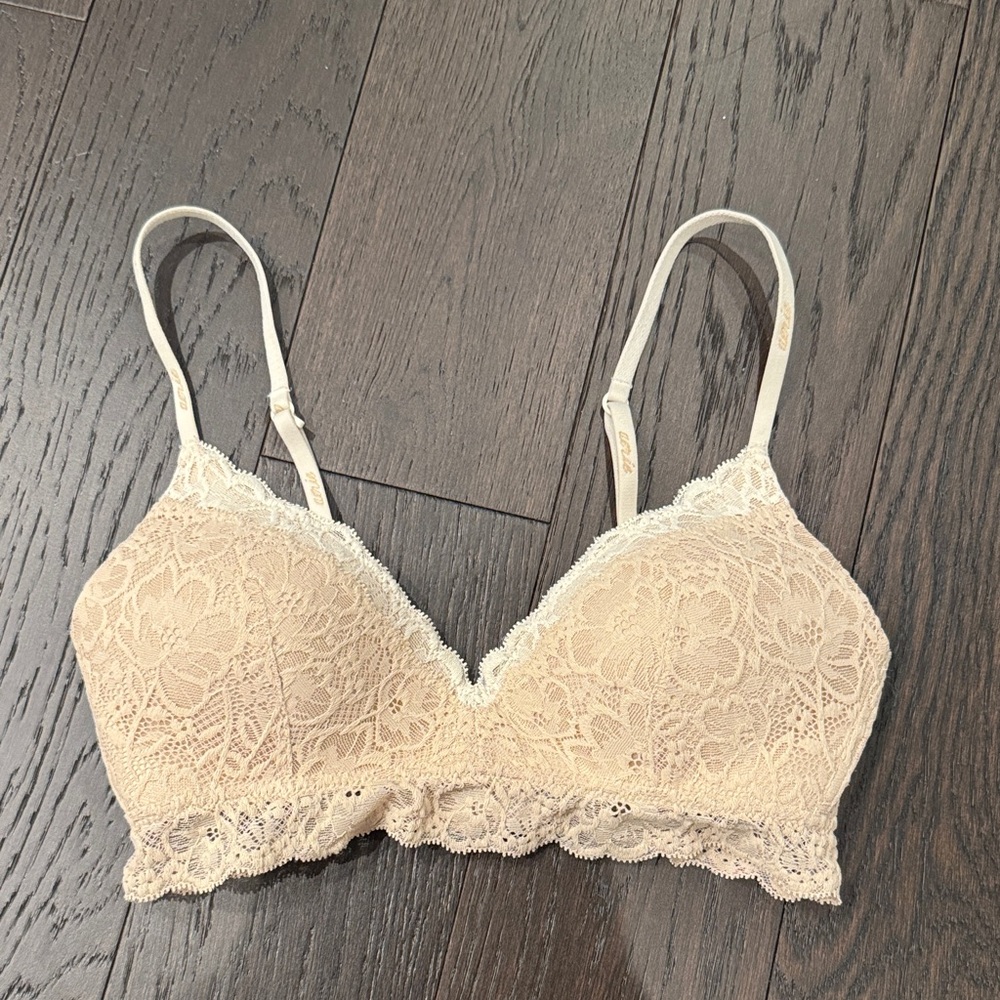Aerie Lace Bralette - Cream